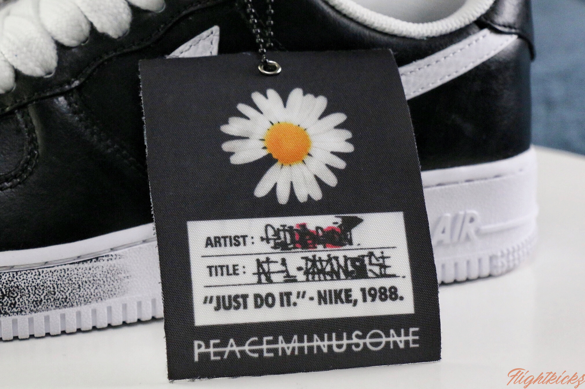 PEACEMINUSONE x Nike Air Force 1 Low Para-noise Black White