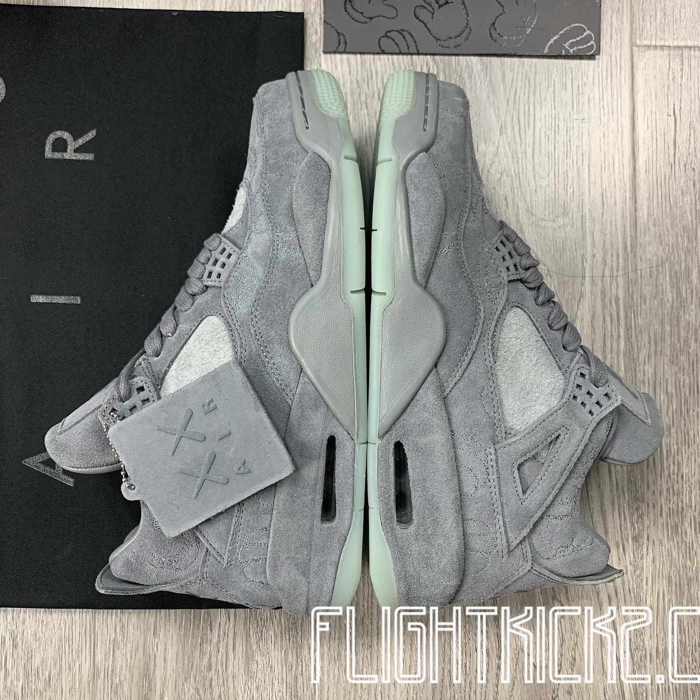 Kaws X Air Jordan 4 Retro Grey 2017 (LN5 A1 Batch)