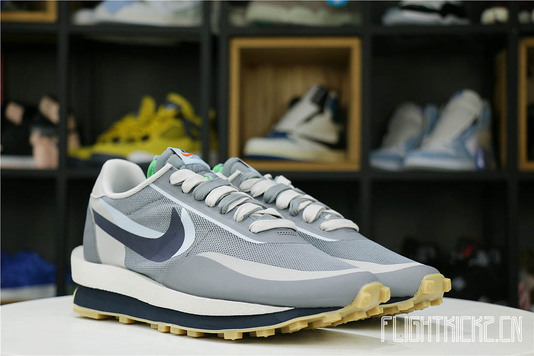 Nike LD Waffle sacai CLOT Kiss of Death 2 Cool Grey