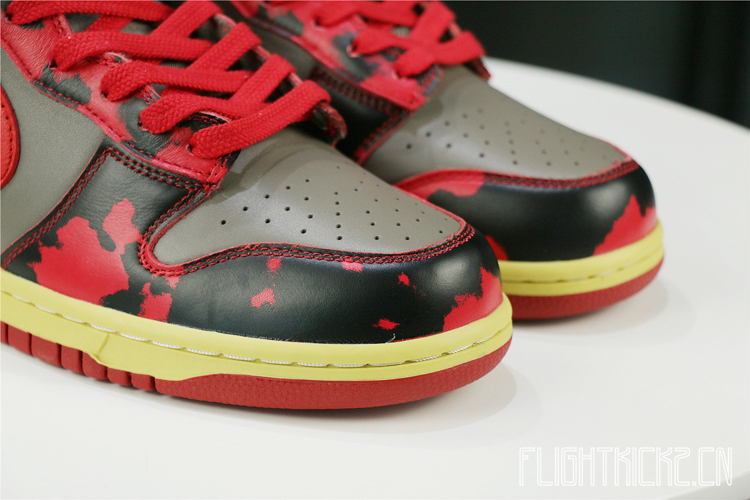 Nike Dunk High 1985 Red Acid Wash