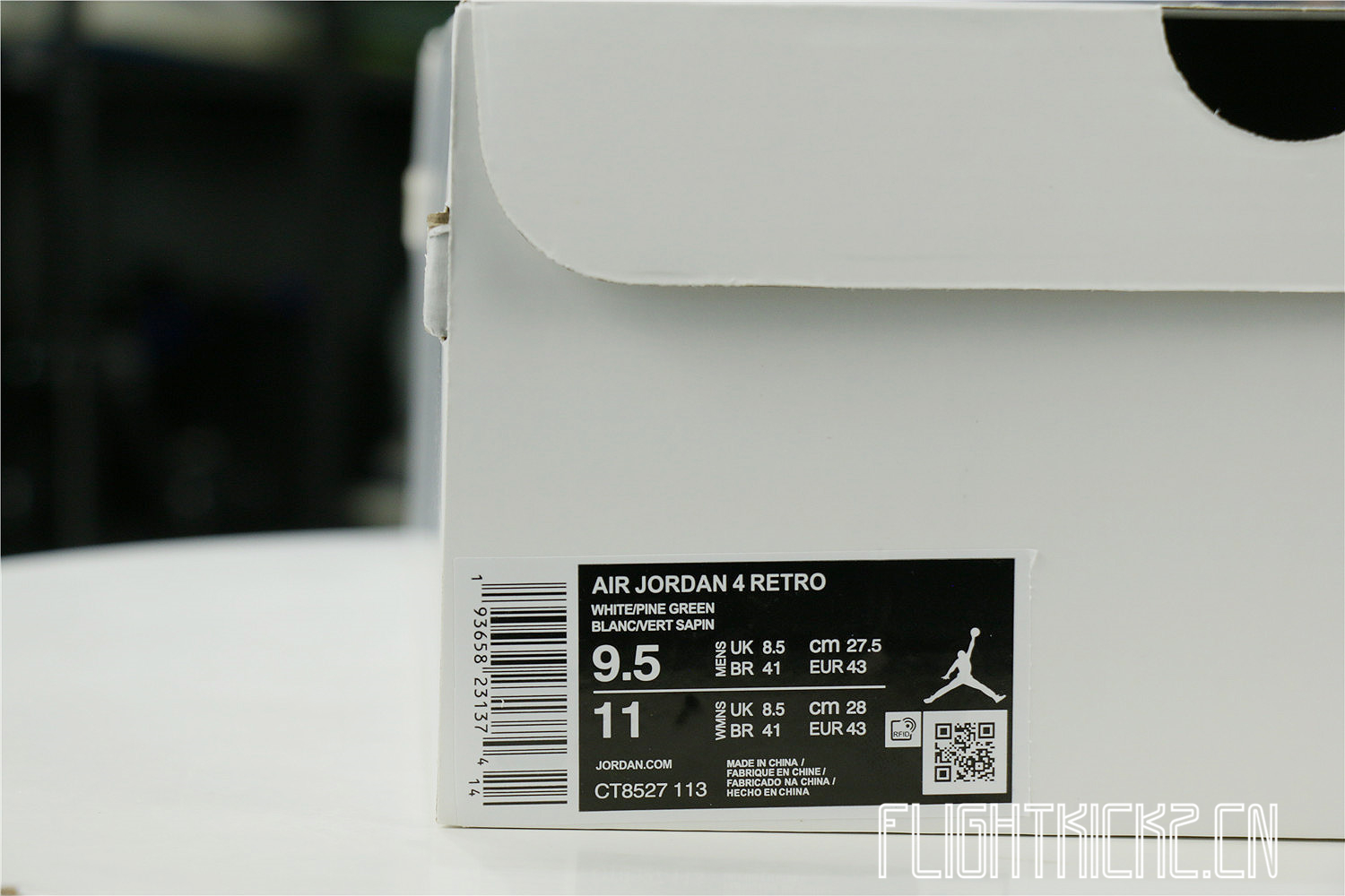 Air Jordan 4 Retro Green Metallic 2020(LN5 A1 Batch)