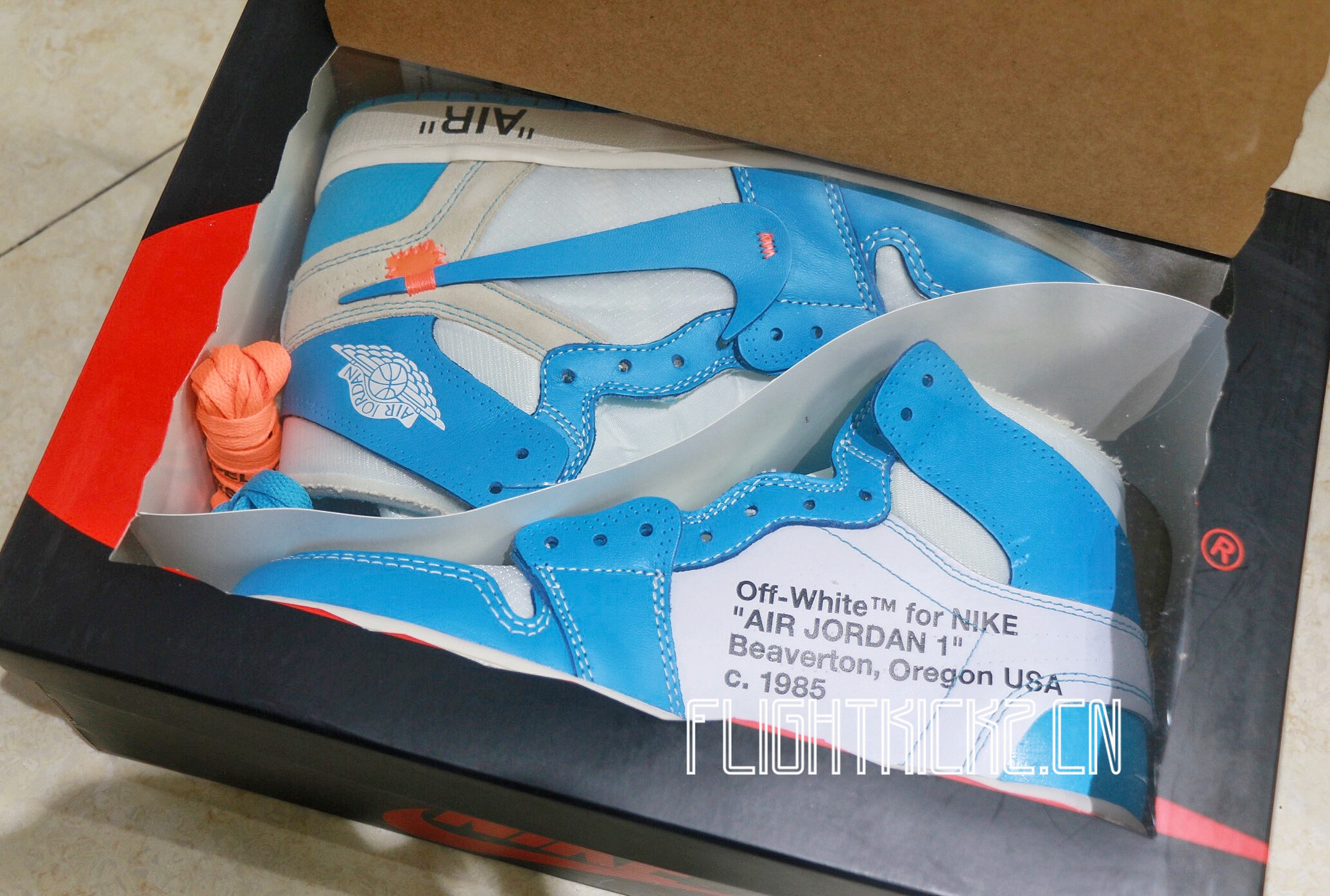 Off white X Air Jordan 1 UNC NRG 2018 (LN5 A1 Batch)