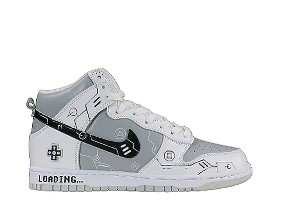Nike Dunk High “Video Game” White Grey Black PS5 Loading