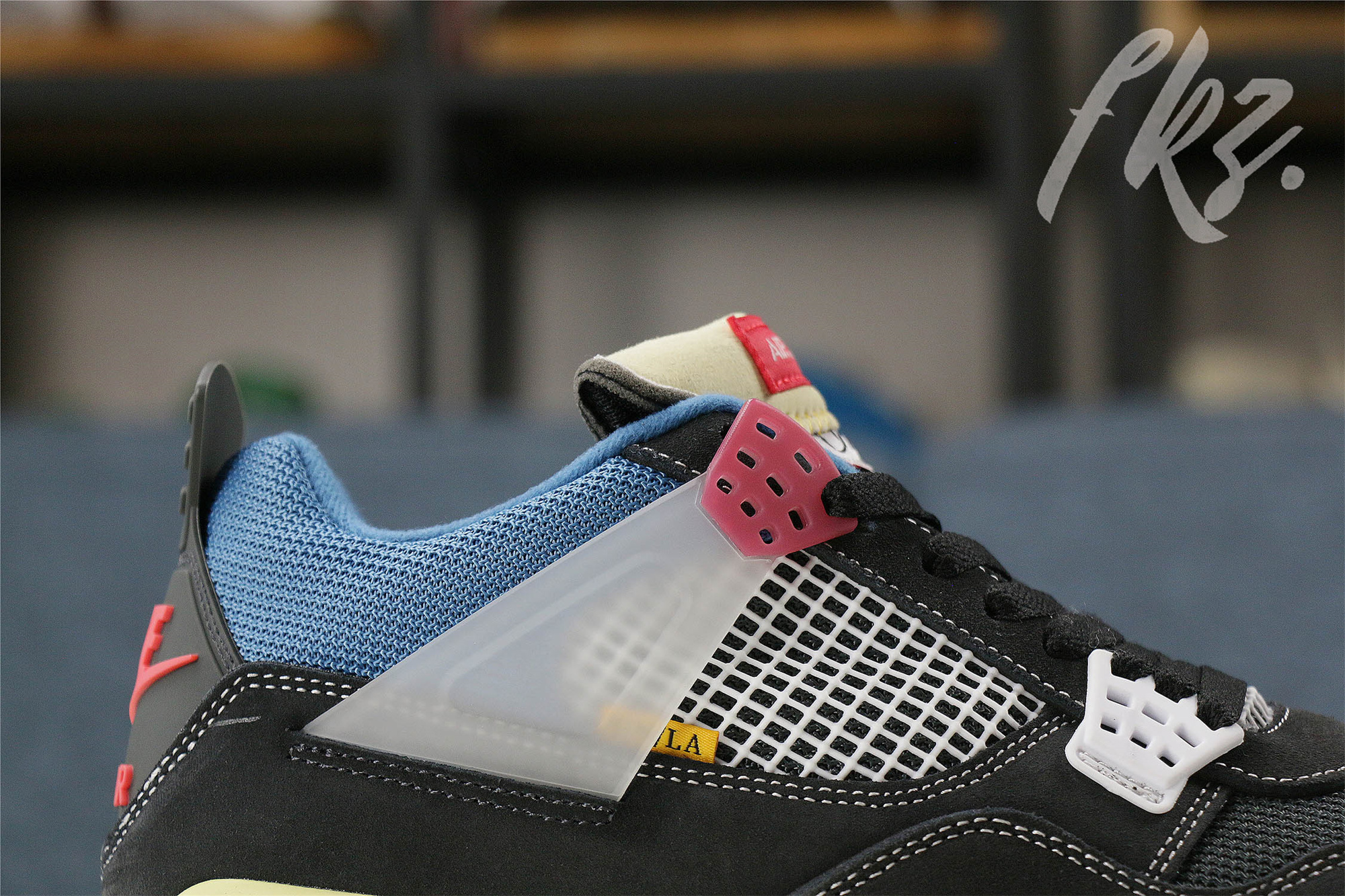 Union LA X Air Jordan 4 Retro Off Noir(GS) (LN5 A1 Batch)