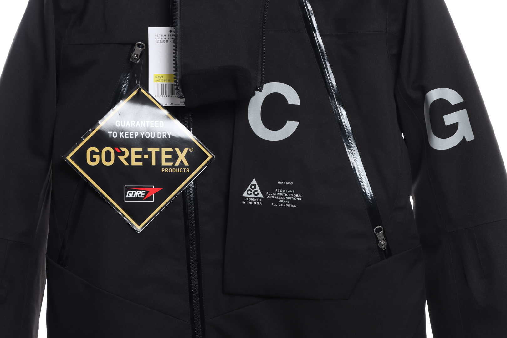 NK classic high-end ACG series all-weather pressed rubber functional two-in-one functional rash jacket