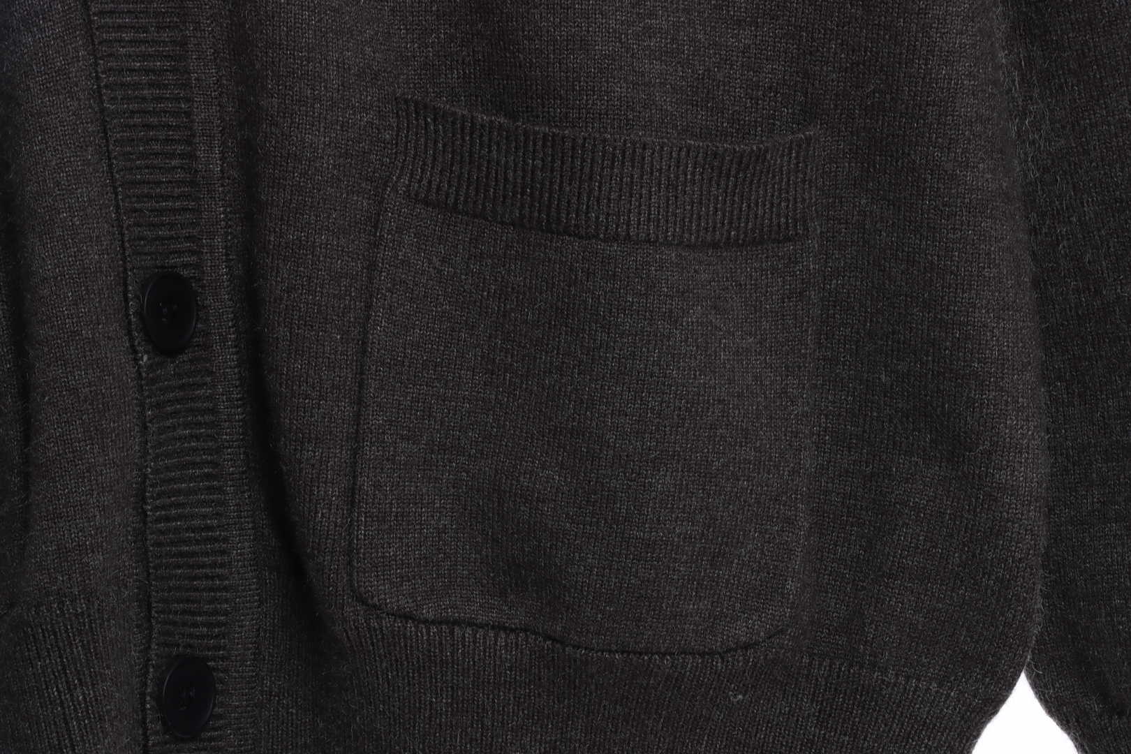 L-VxFREQUENCY Irregular Embroidered Mohair Cardigan