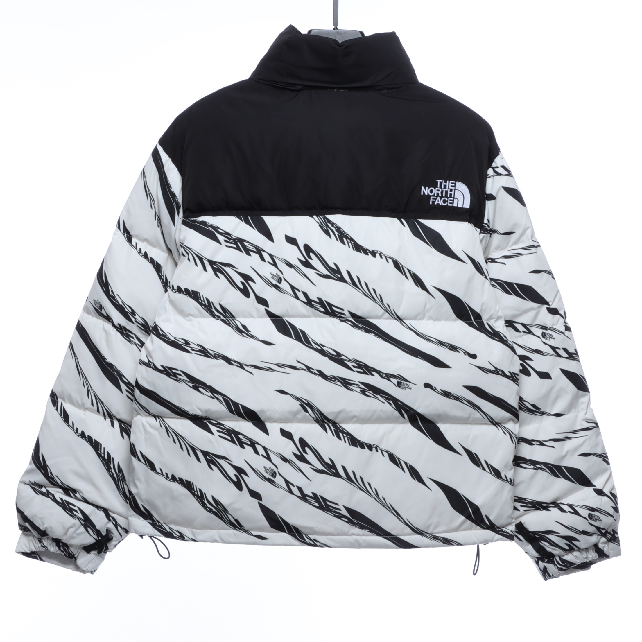White ‘ZebraLogoPattern’ Down Jacket