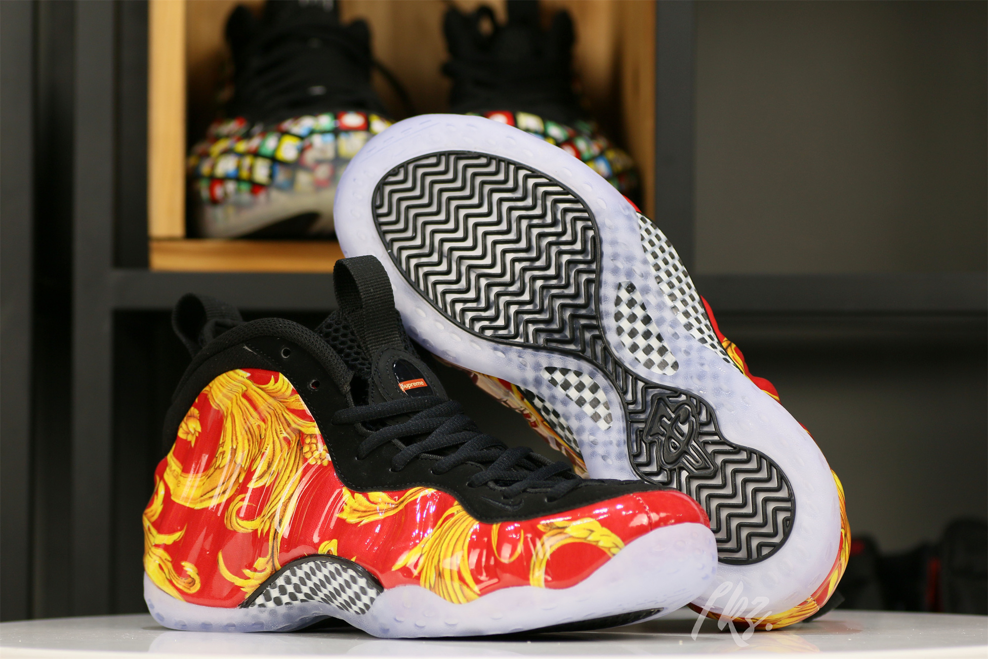 Supeme x Nike Air Foamposite One Red