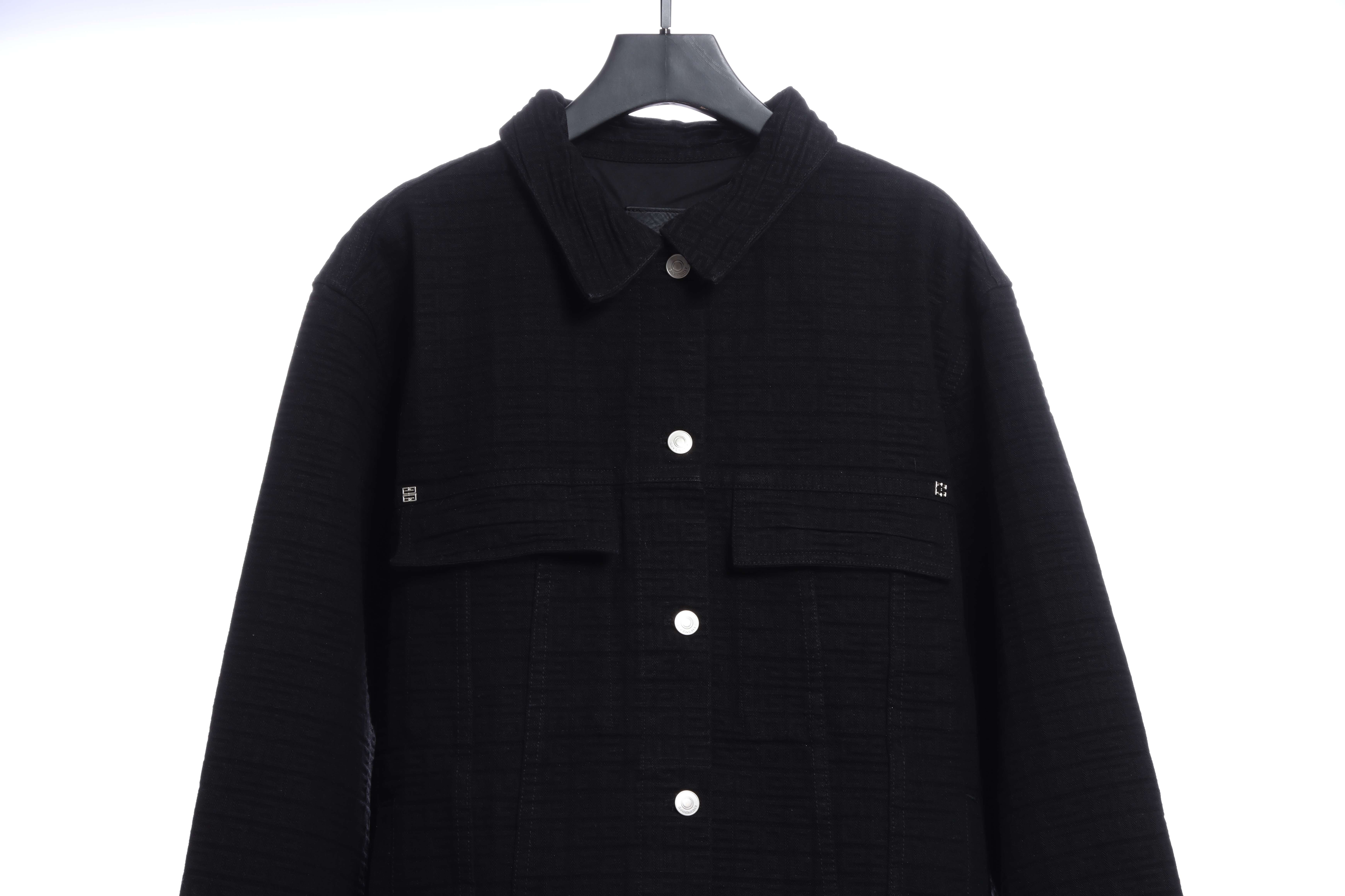 Giv3nchy dog head denim jacket 2022