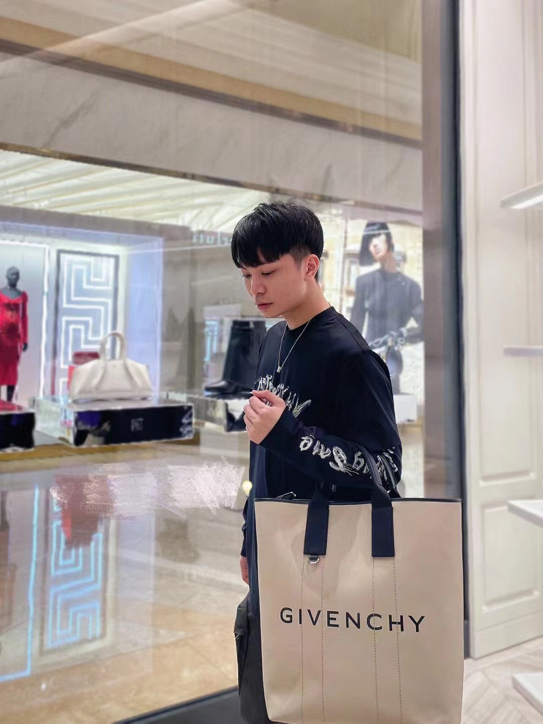 GVC X BSTROY 22FW joint metal printing fake two long-sleeved T-shirts