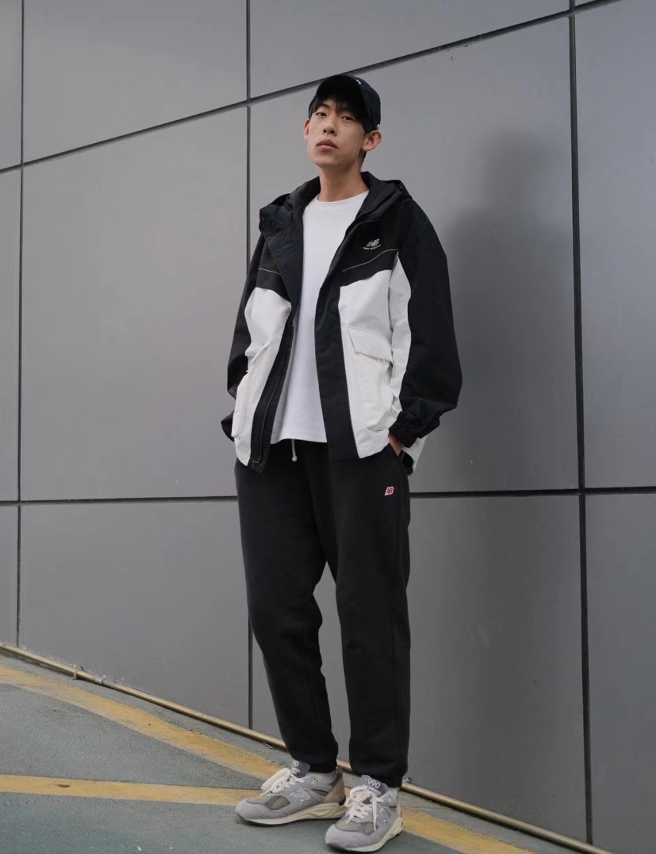 NB color contrast tooling jacket