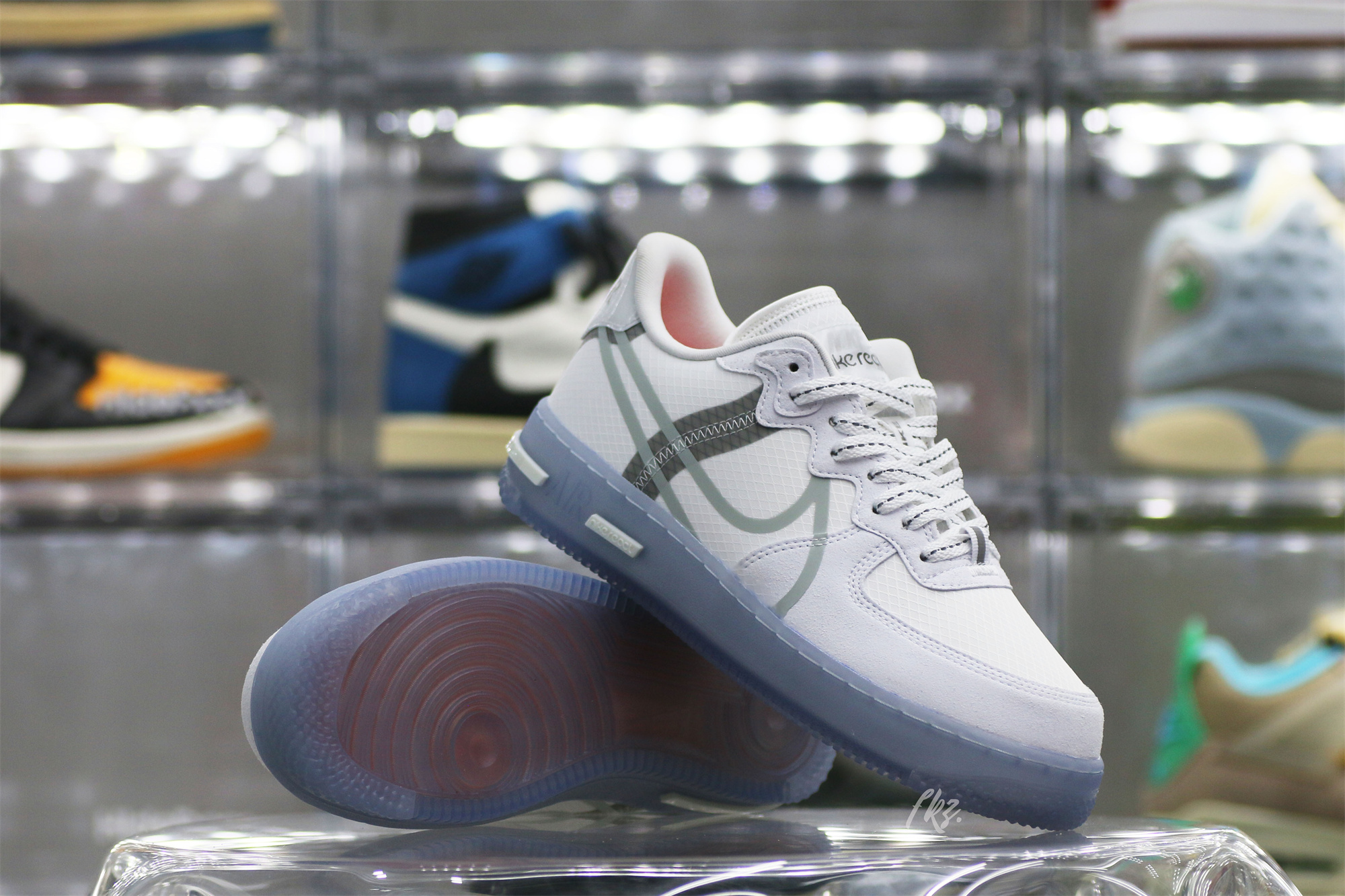 Nike Air Force 1 React White Light Bone