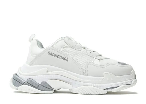 Balenciag* Wmns Triple S Sneaker ‘White And Silver’