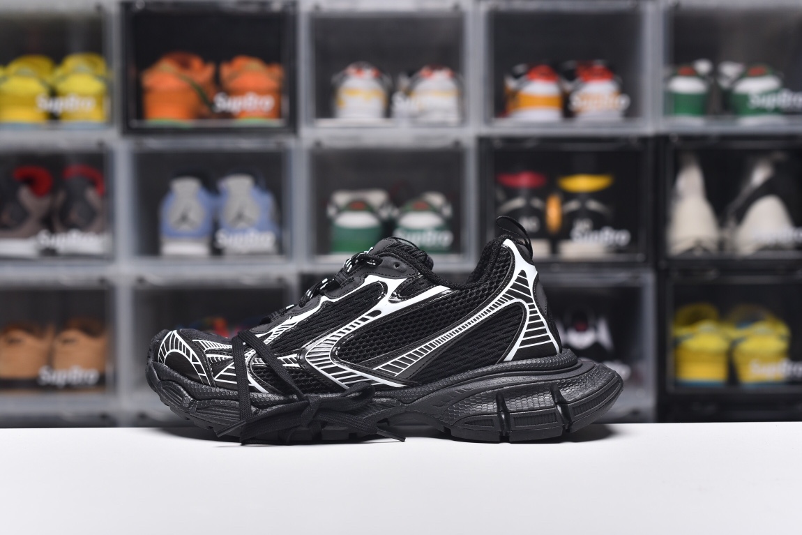 Balenciag* 3XL Sneaker ‘Worn‑Out ‑ Black White’