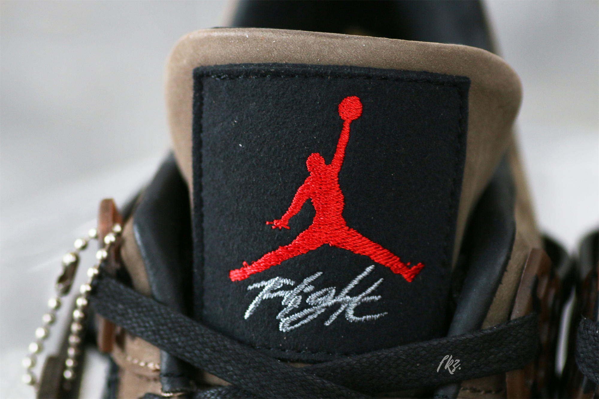 Air Jordan 4 Retro Travis Scott Olive Custom Shoes