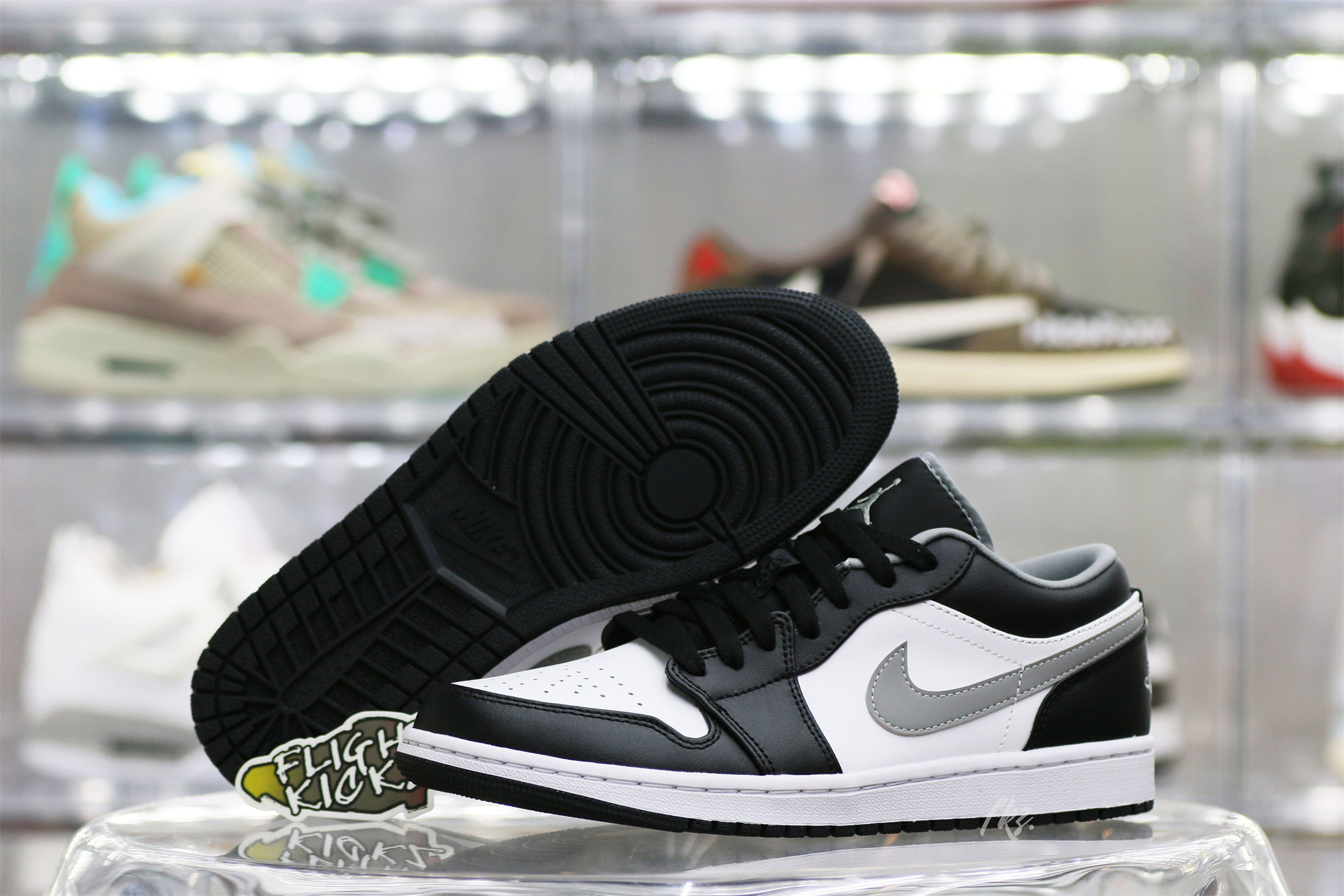 Air Jordan 1 Low Black White Grey