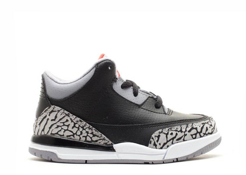 Air Jordan 3 Retro Black Cement 2011 Toddler