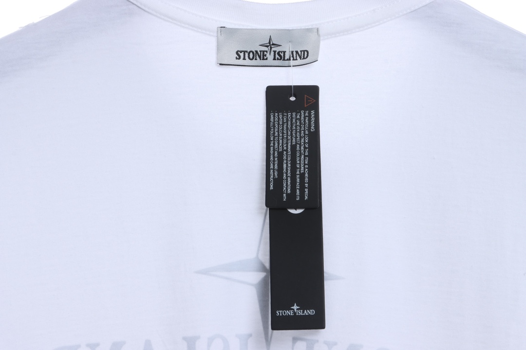 Stone island cross logo printing short sleeves