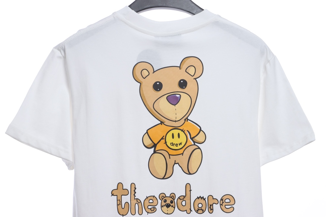 Drew cartoon fun bear printing short sleeves