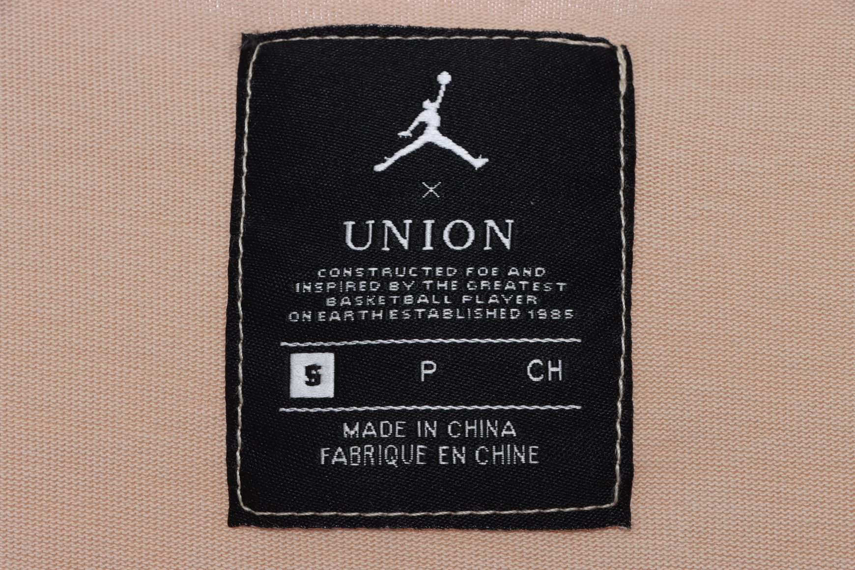 Aj UNION character letter print short sleeve