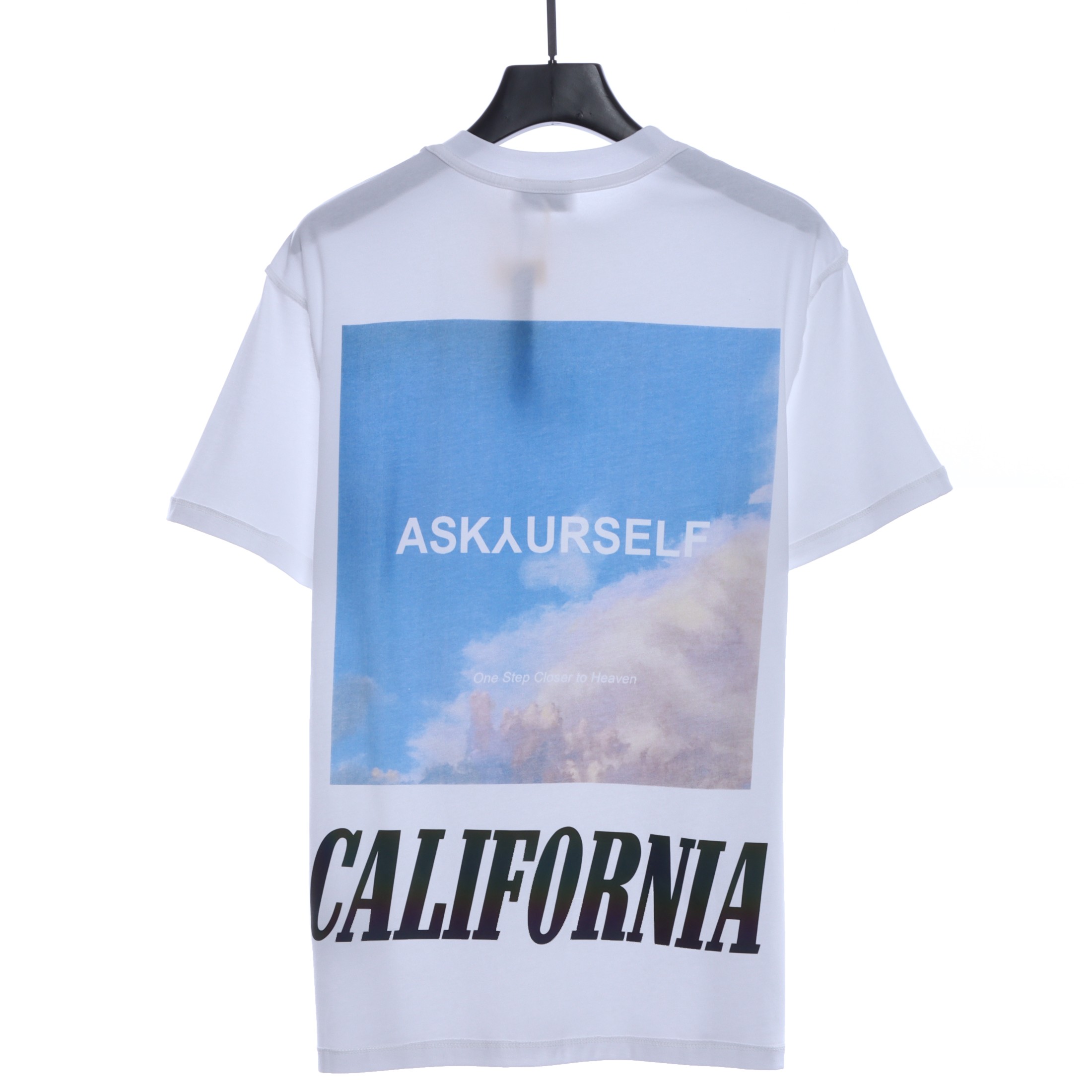 ASK Sky Symphony Reflective Letter Print Short Sleeves