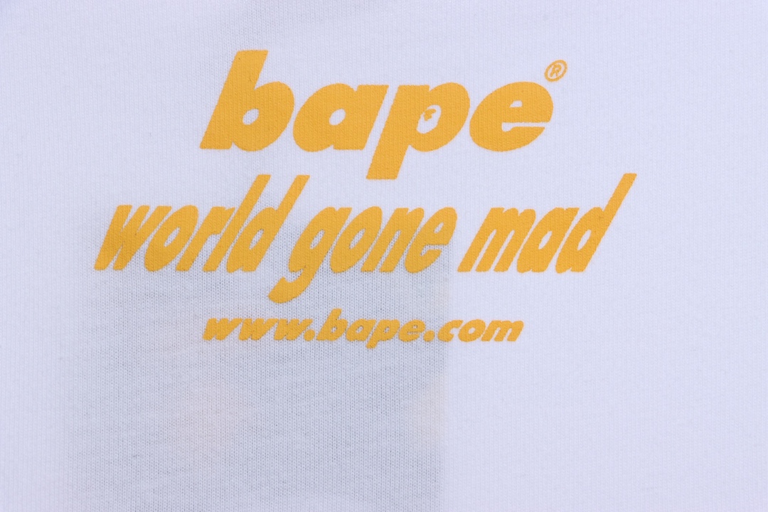 BAPE ape head crazy world series short sleeves