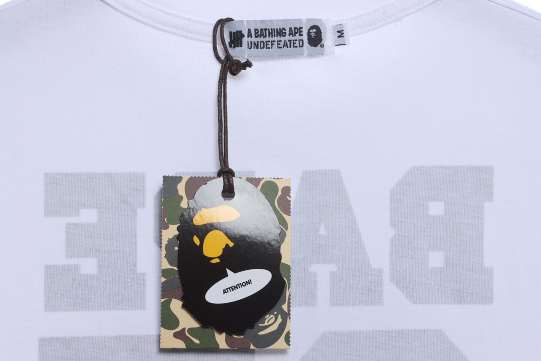 BAPE co-signed UDF camouflage five-bar short sleeves