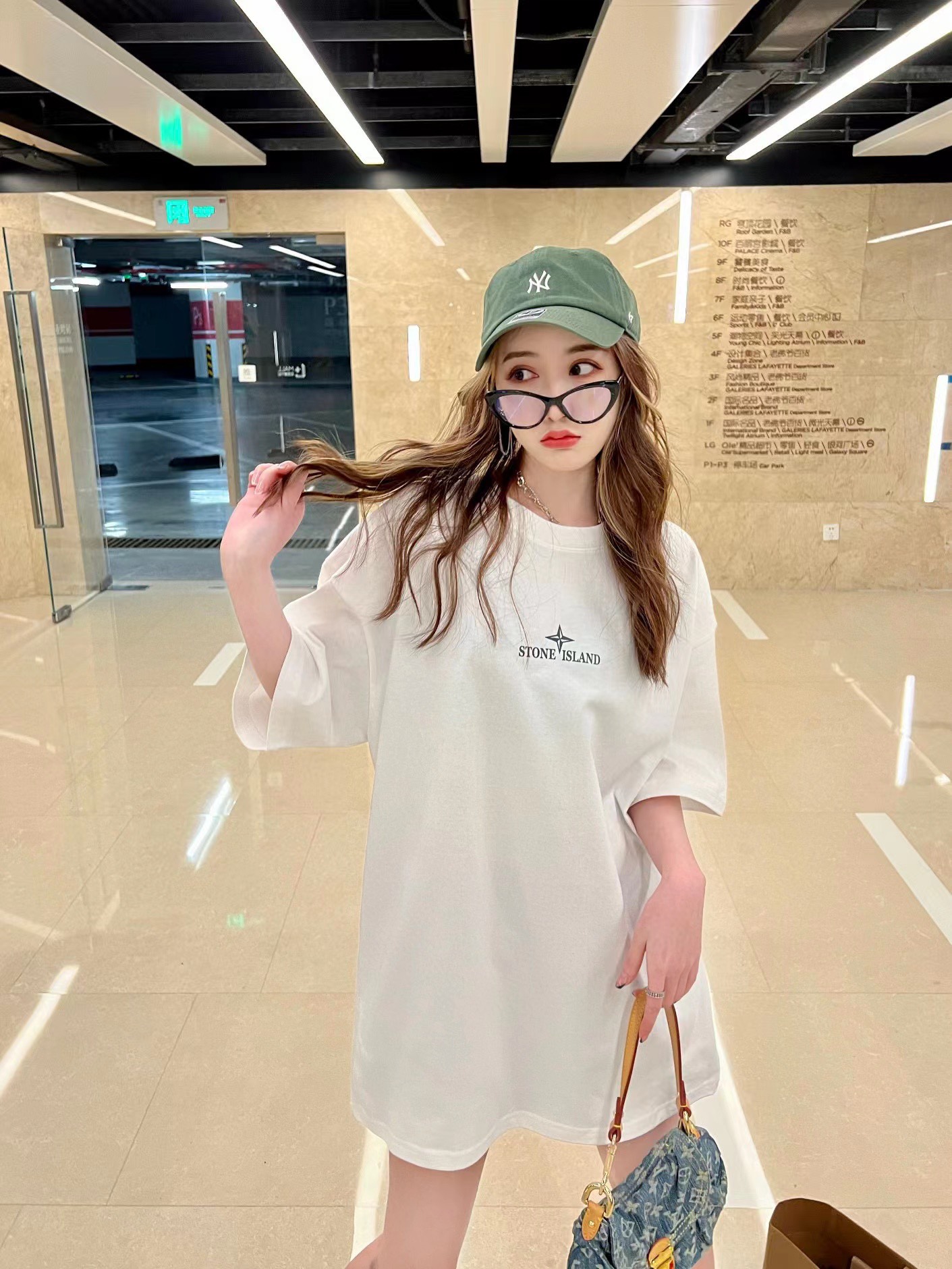 Stone Island Back Large Compass Logo Print Short Sleeves