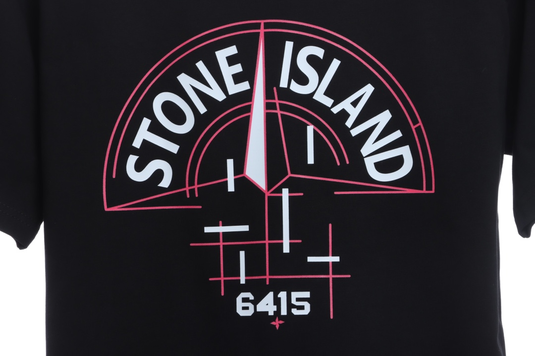 Stone Island Mechanical Compass Print Short Sleeve