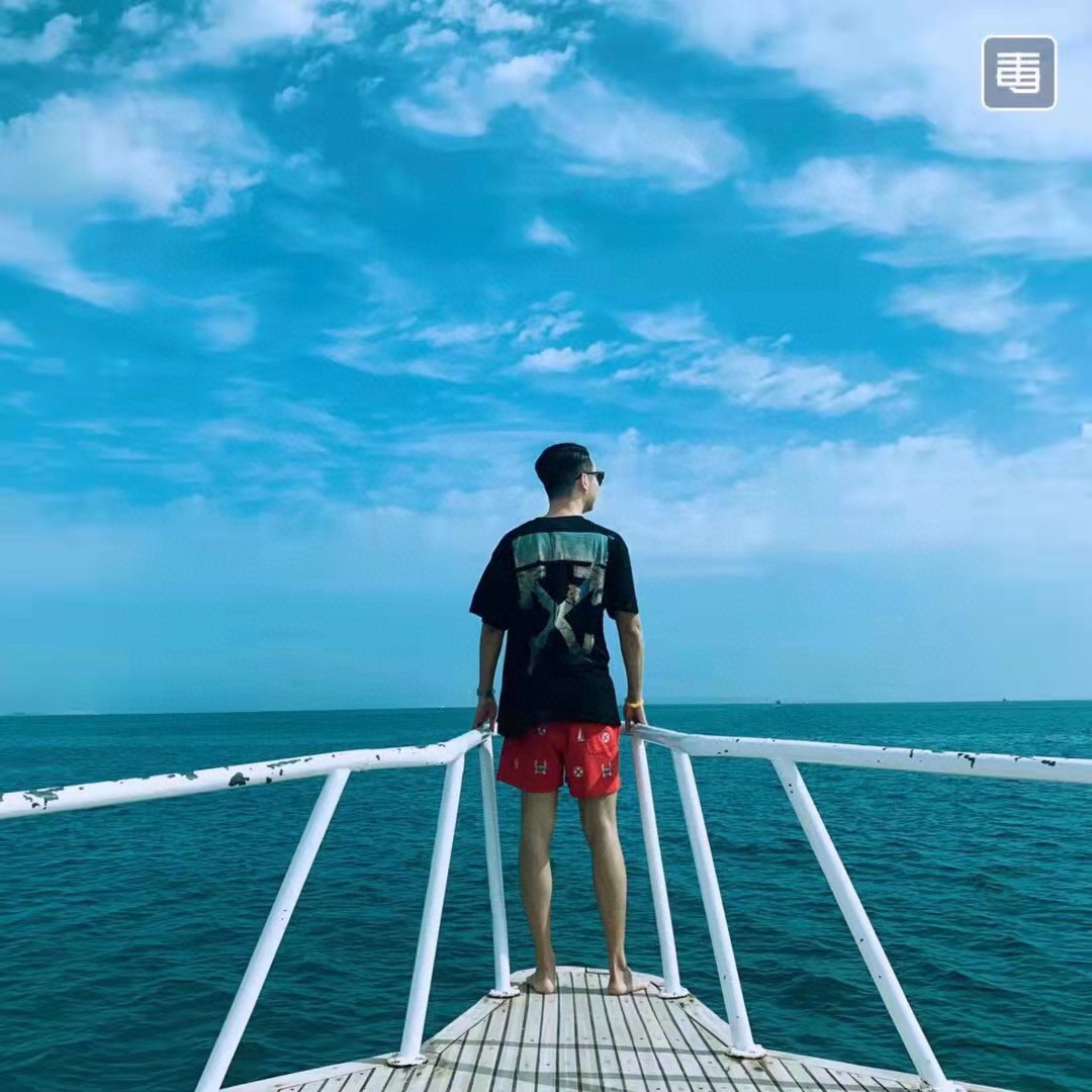 OW oil painting printing short sleeves