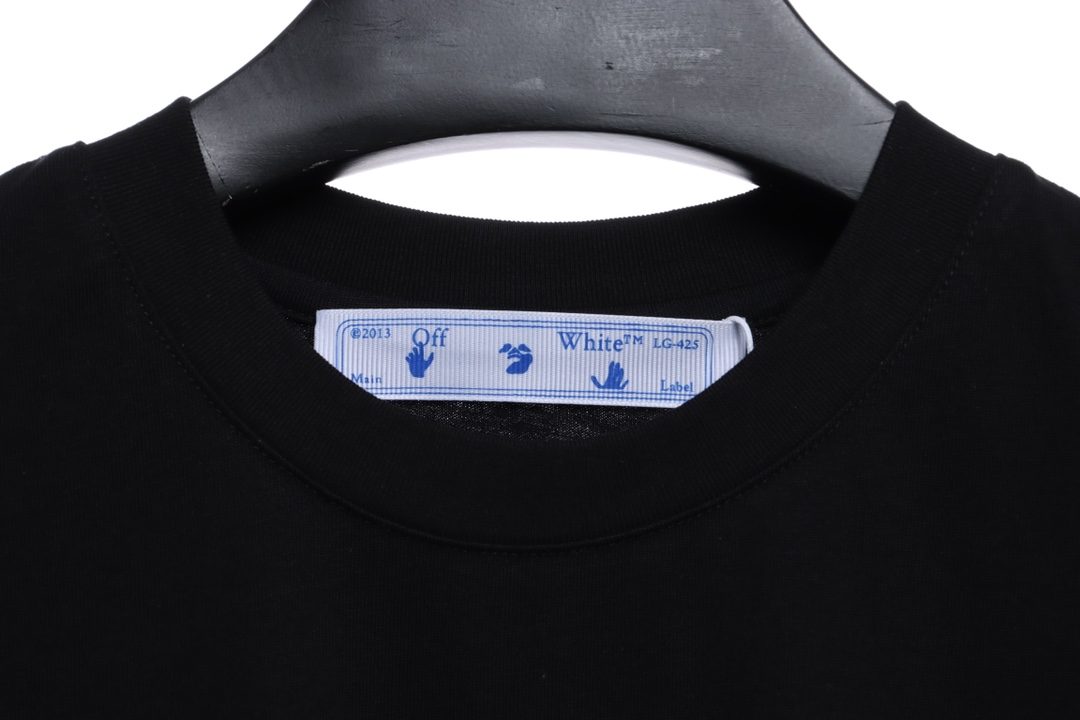 OW logo red graffiti arrow skull short sleeves