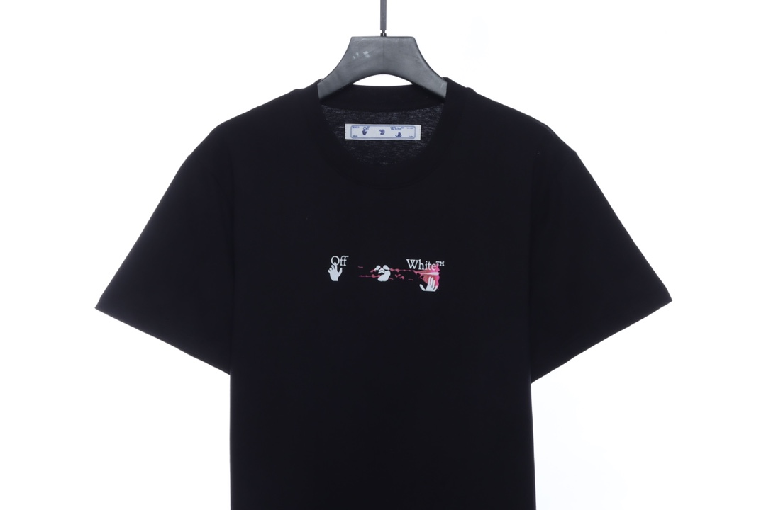 OW Acrylic Arrow Print Short Sleeve