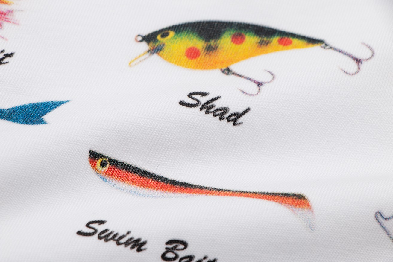 Fish bait map short sleeves