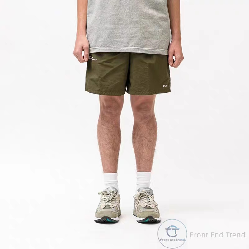 WT@PS Japanese nylon quick-drying rope casual loose beach shorts