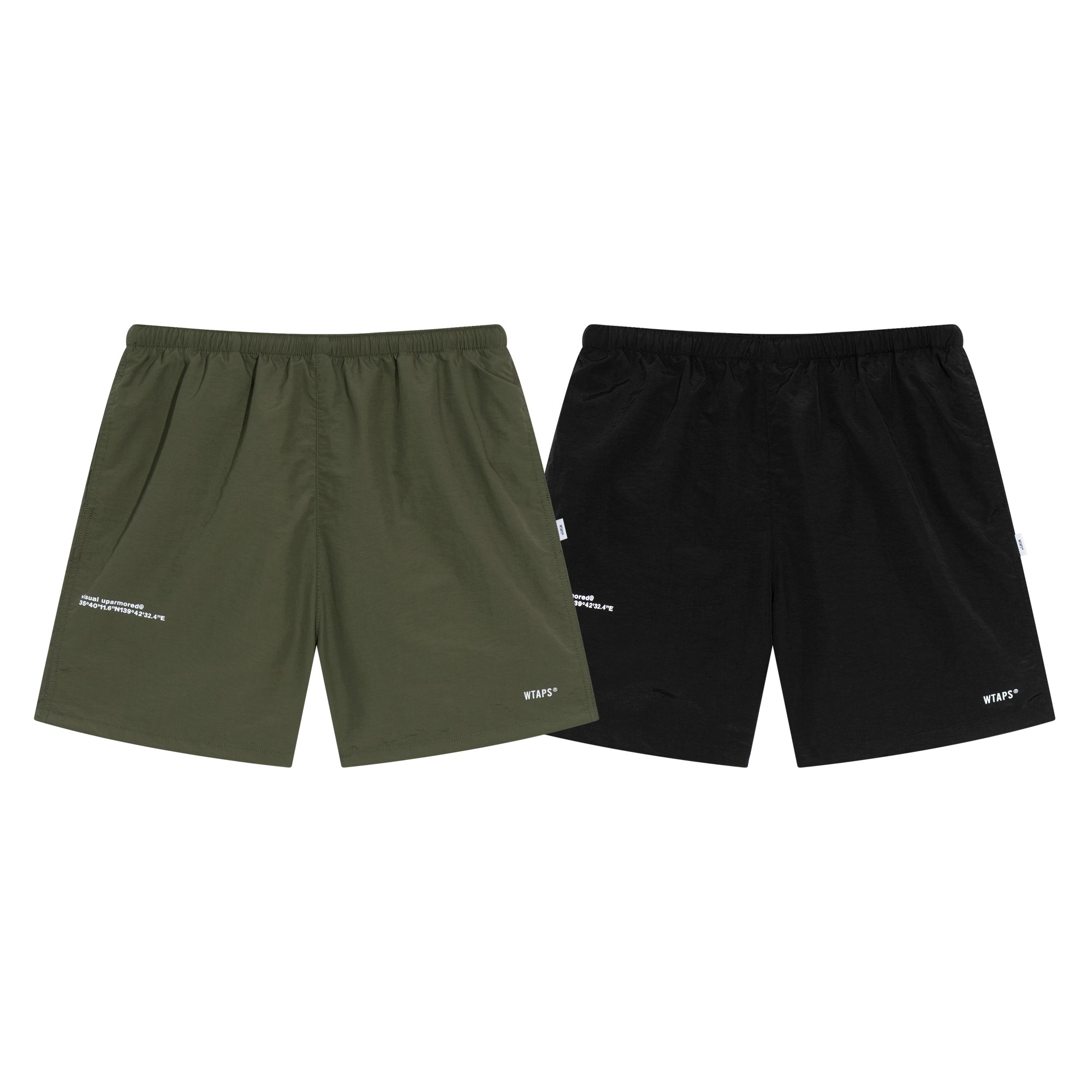 WT@PS Japanese nylon quick-drying rope casual loose beach shorts
