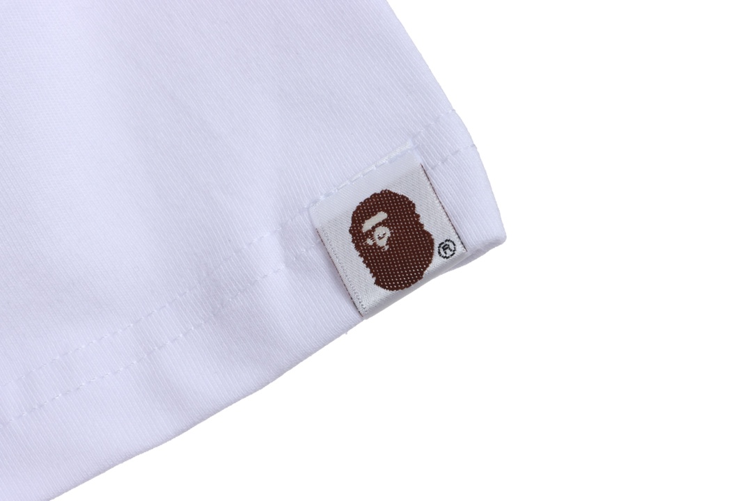 BAPE ape head multicolor block camouflage short sleeves