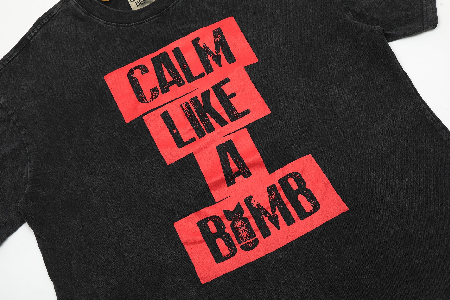 Gallery Dep Stack letters, print and wash to make old short sleeves