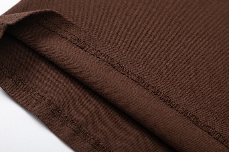 Travis Scott Solid color letter pattern printing short sleeves