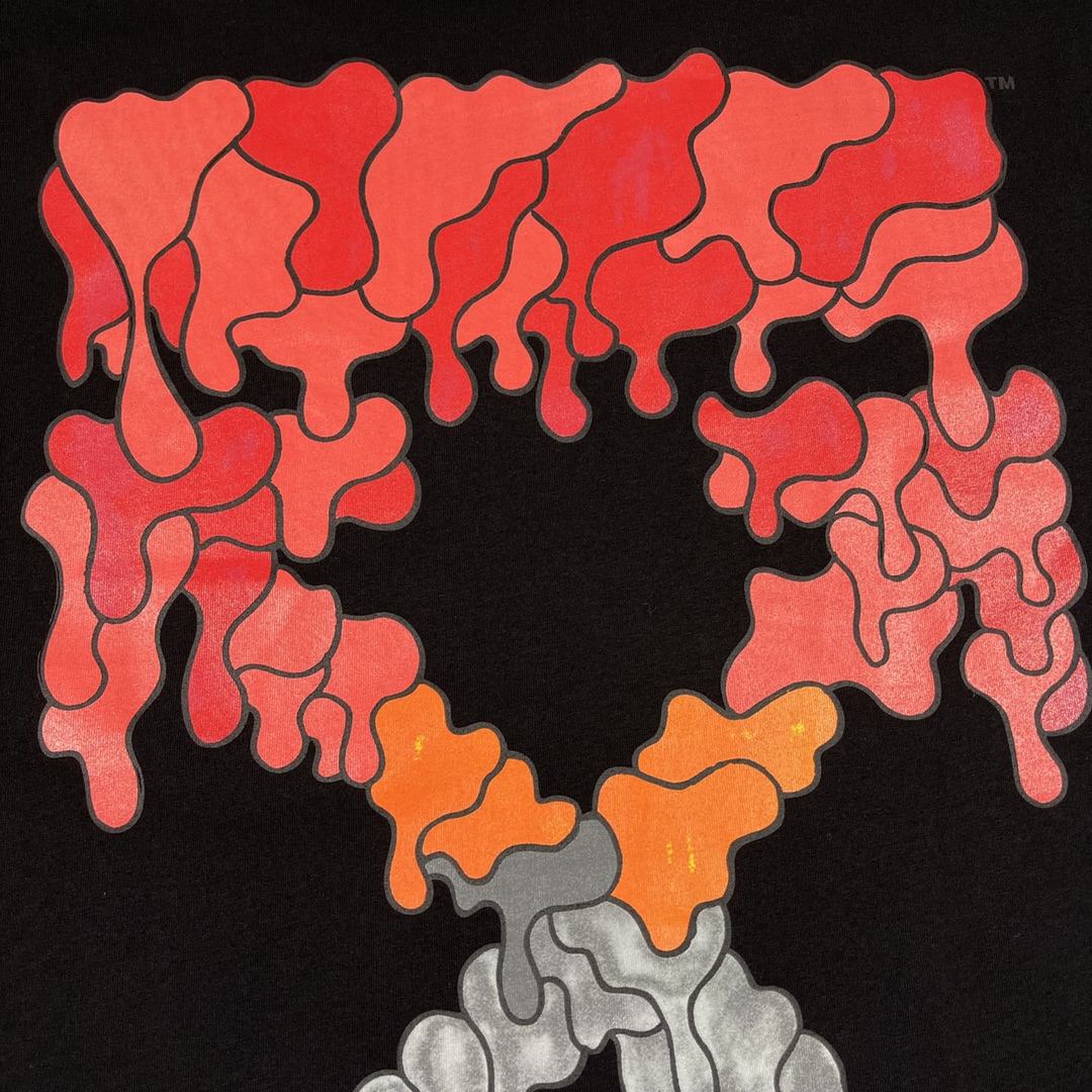 Ow red ash dissolving graded short sleeves