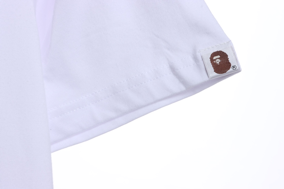 BAPE ape head seal printing short sleeves