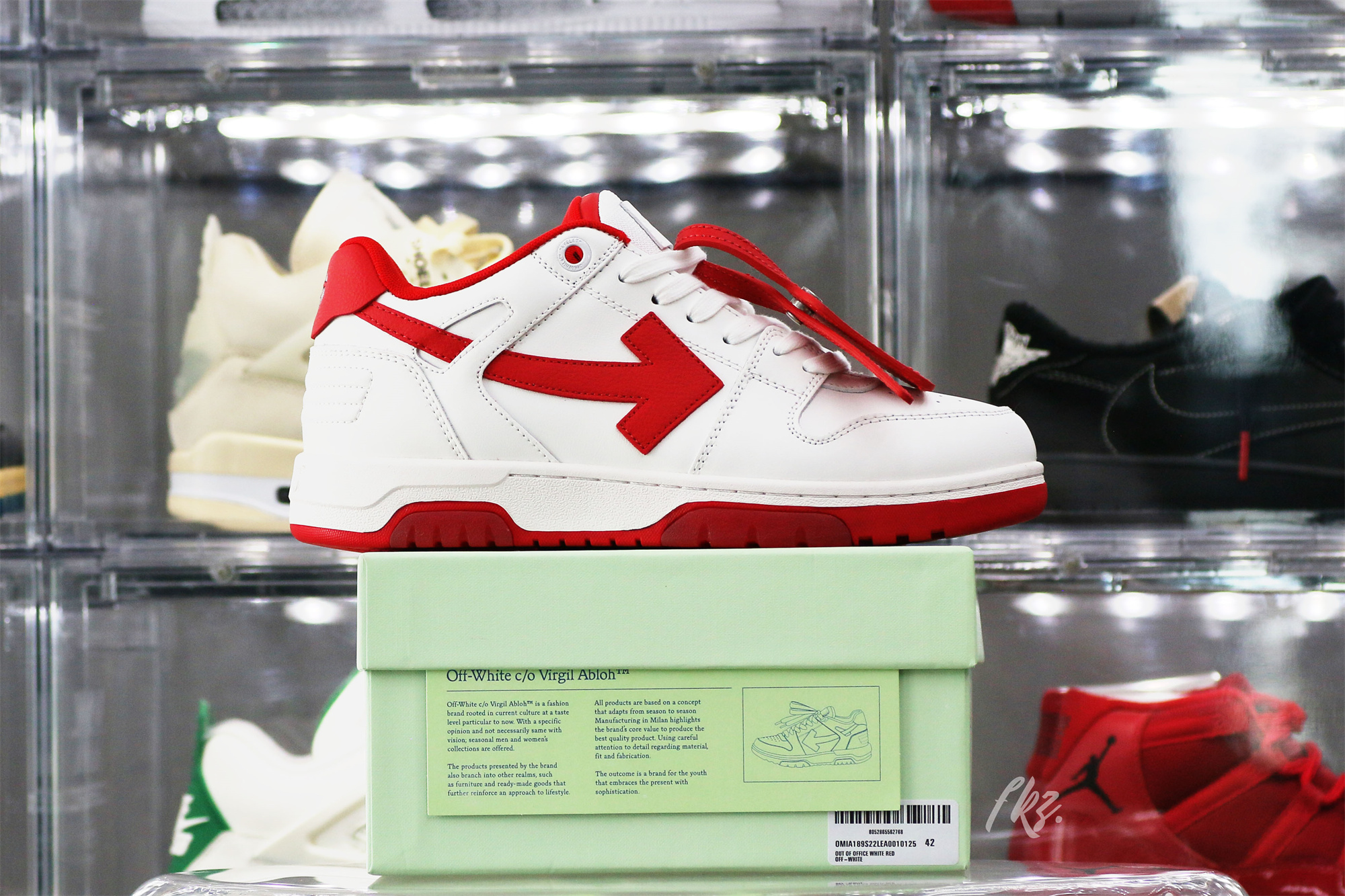 Off-White White Red Out Of Office Sneaker