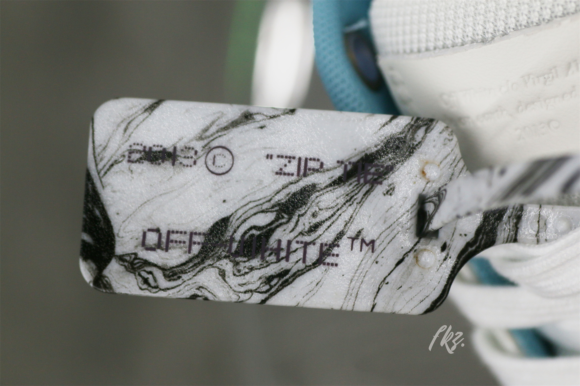 OFF-WHITE Blue & White Out Of Office Sneakers