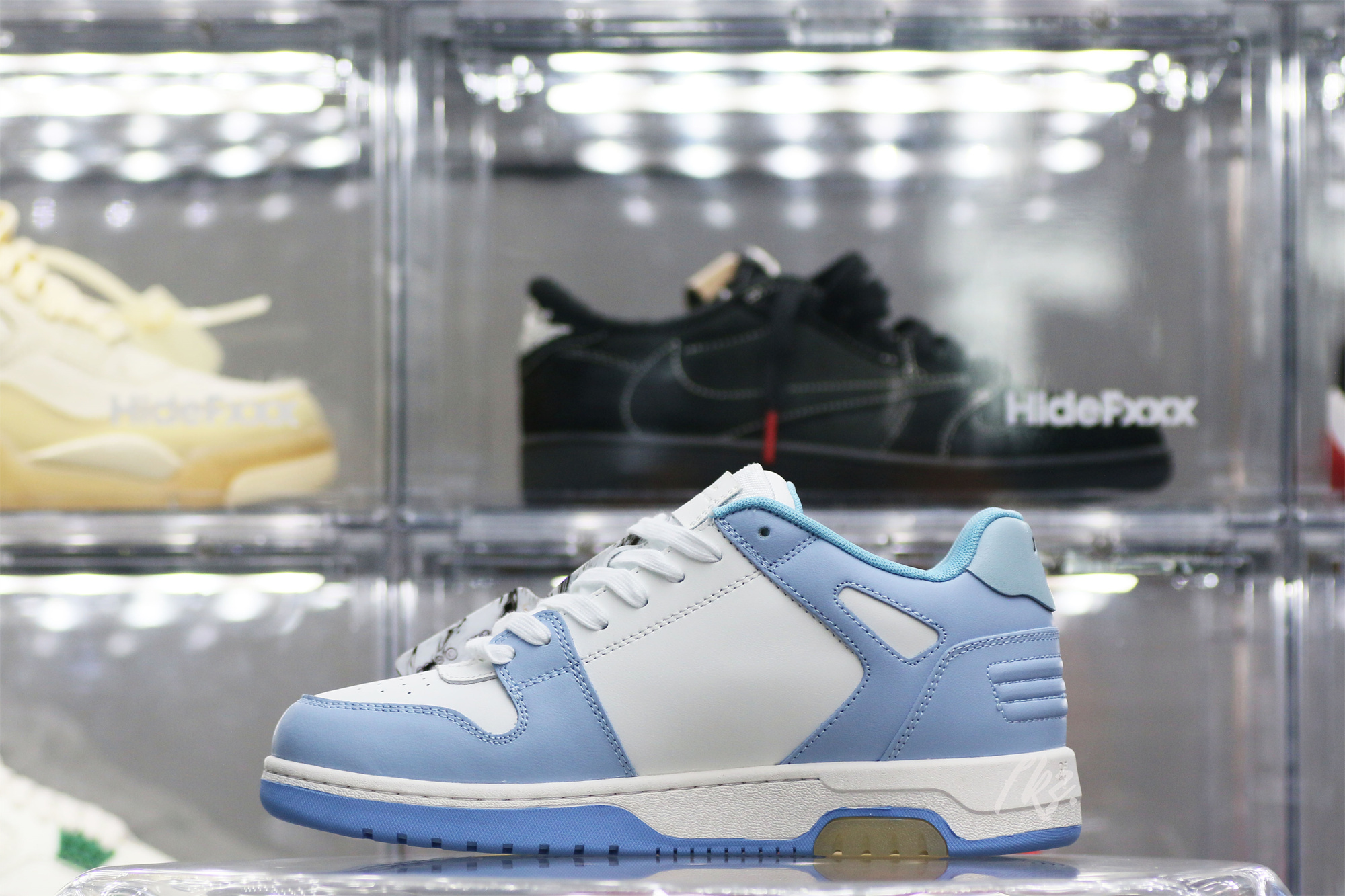 OFF-WHITE Blue & White Out Of Office Sneakers
