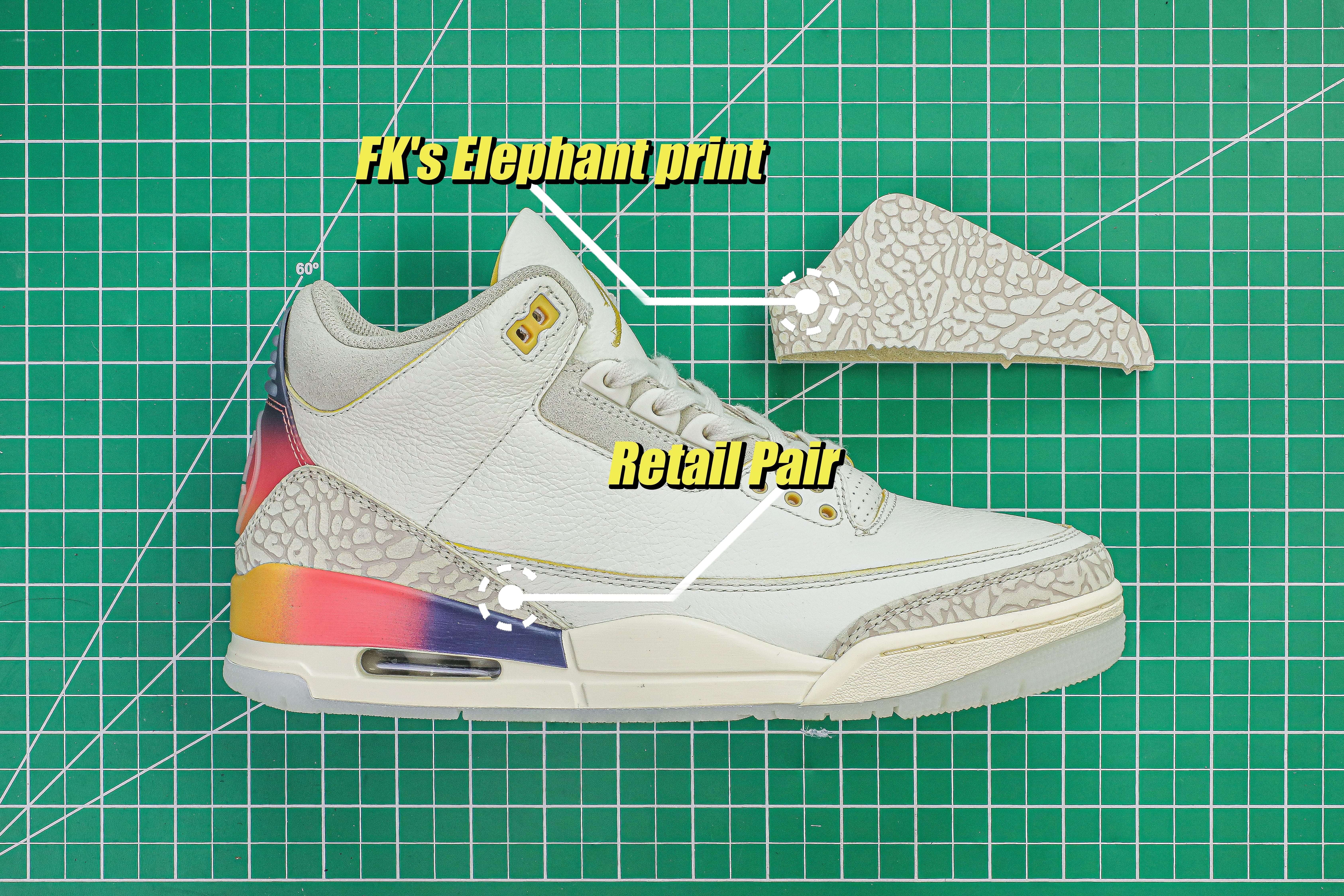 J Balvin x Air Jordan 3 Sunset (LN5 A1)