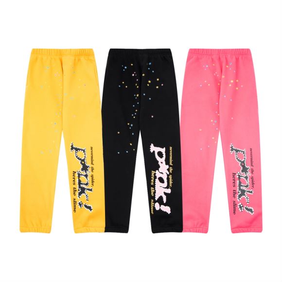 Sp5der Logo Pullover Hoodie Pink Suits