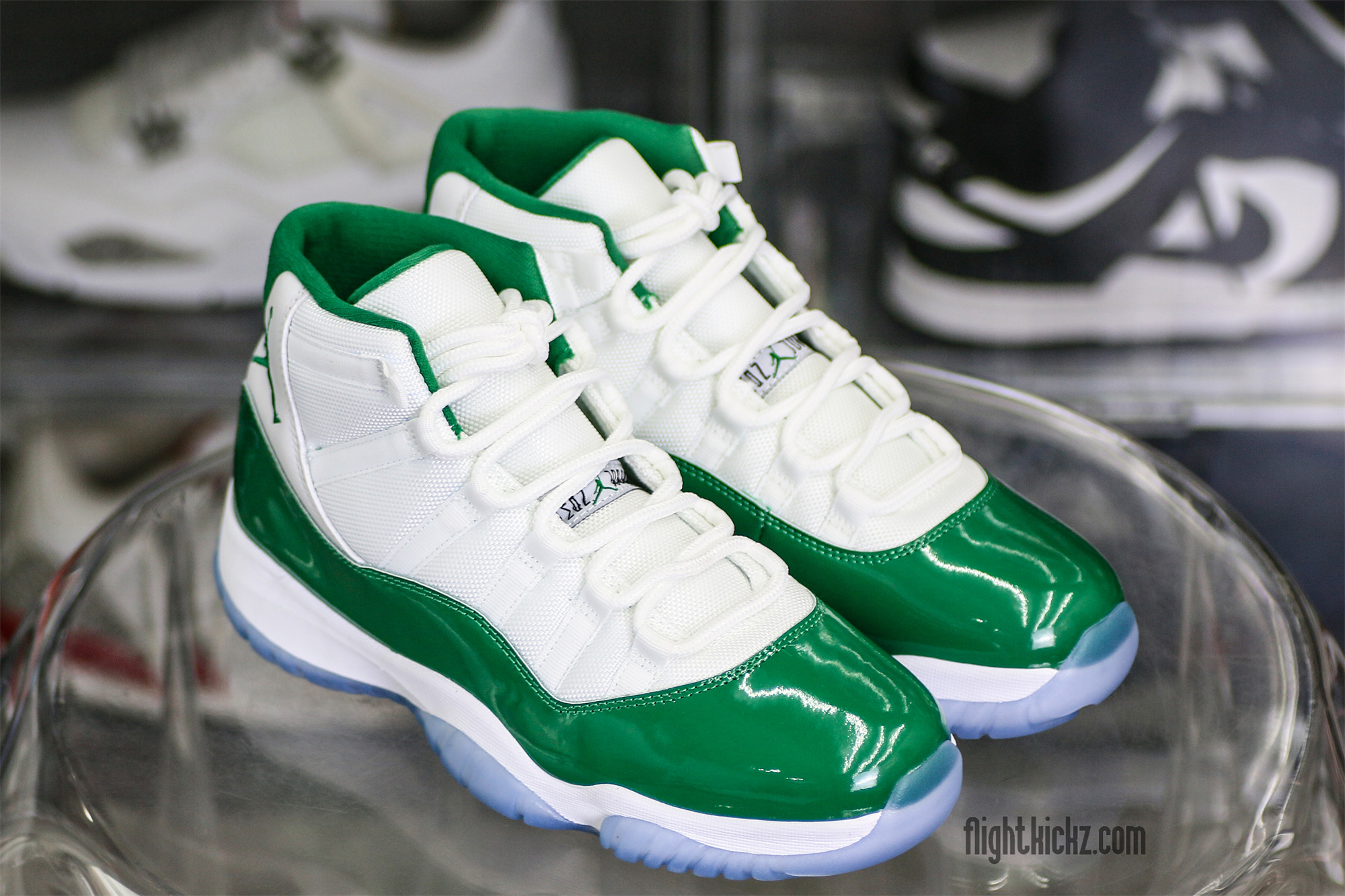 Air Jordan 11 Retro White And Green Oxidized
