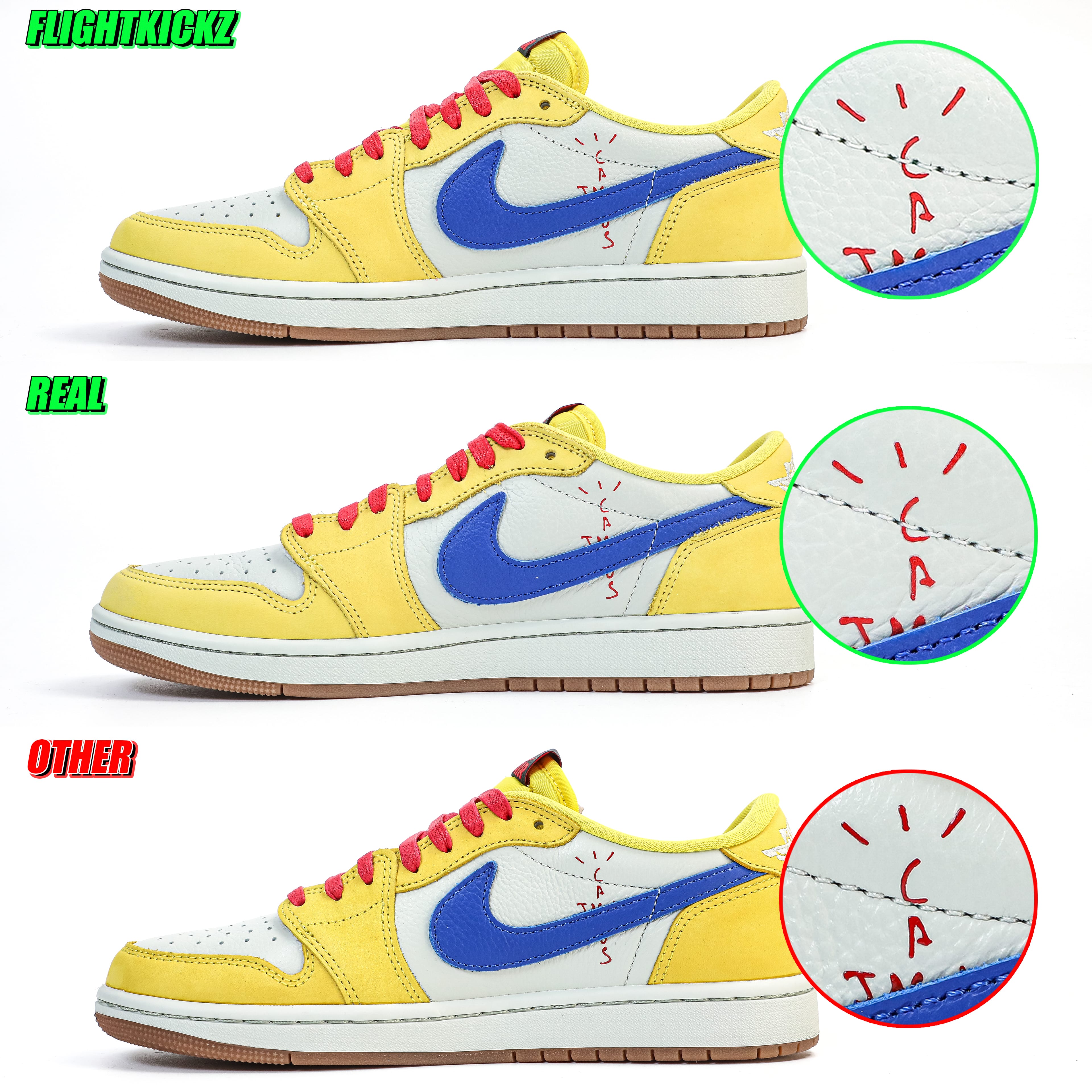 Travis Scott x Air Jordan 1 Retro Low OG SP “Elkins/Canary Yellow” (LN5 A1 batch)