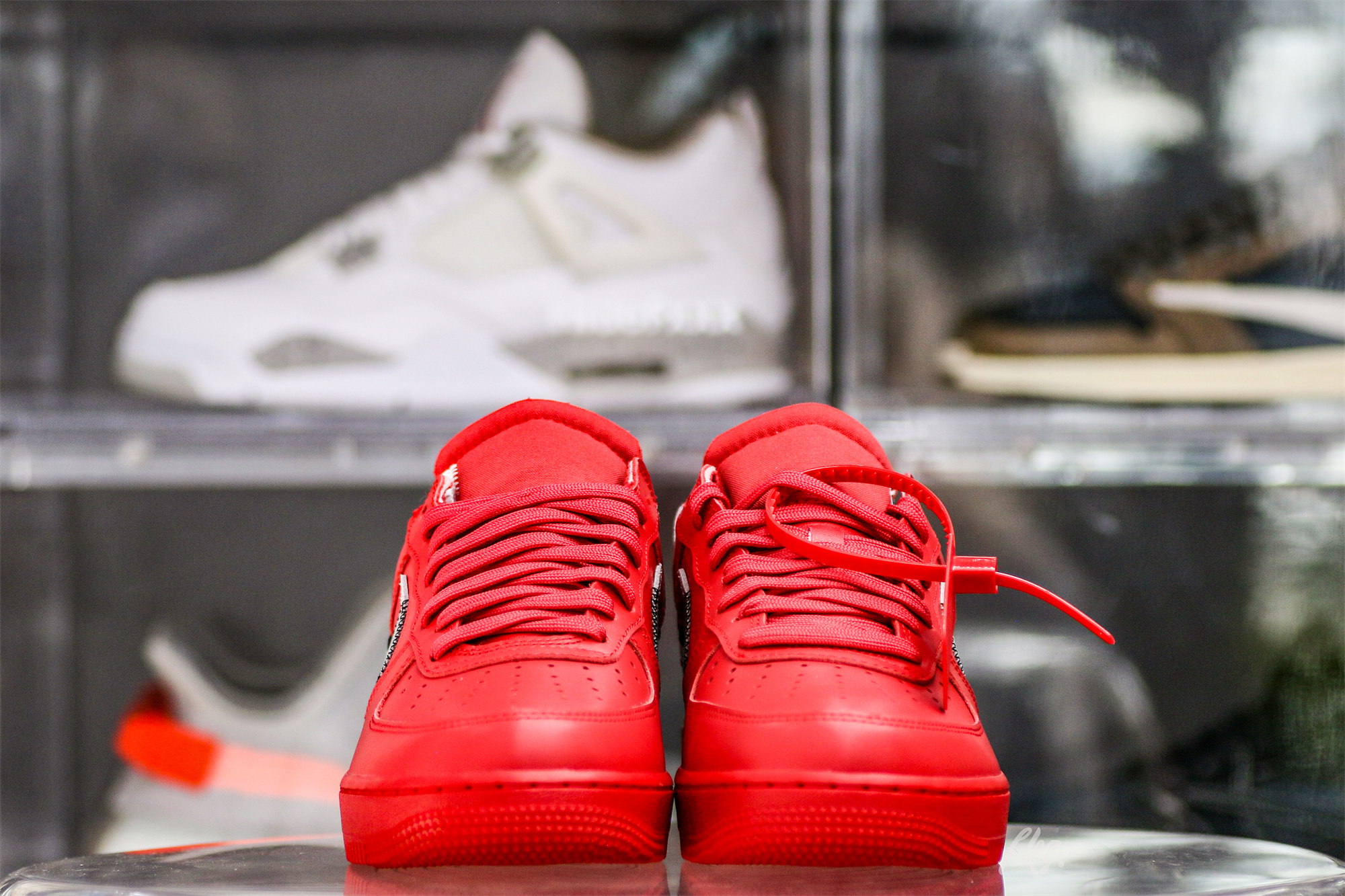 Nike Off-White Air Force 1 AF1 University Red