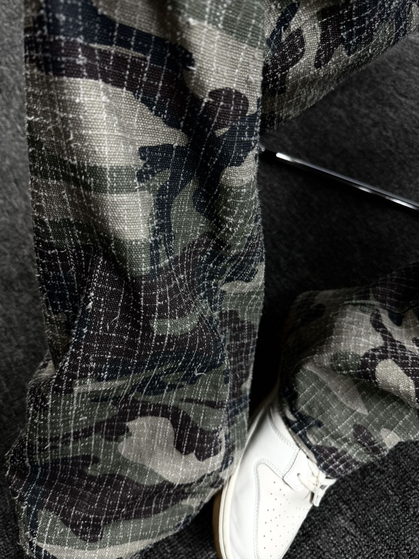 Big Ol’ Camo Canvas Needlepunch Jeans