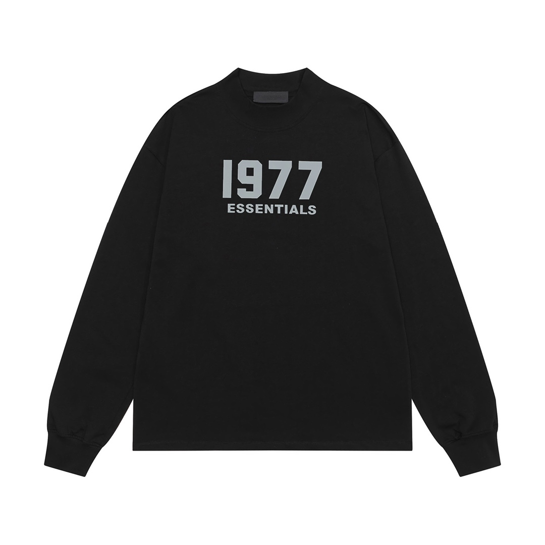Fear of god 1977 flocking print long-sleeved Tee
